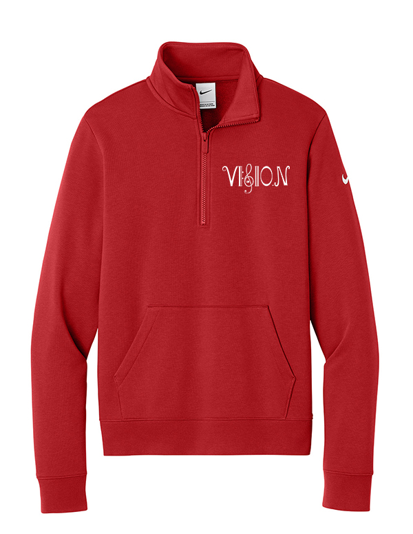 University Red Nike Women's Vision Fleece 1/2-Zip