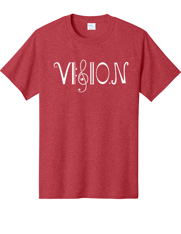Heather Red Vision Basic Cotton Tee