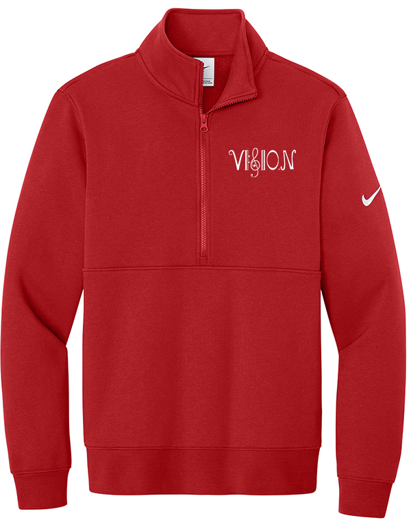 University Red Nike Vision Fleece 1/2-Zip