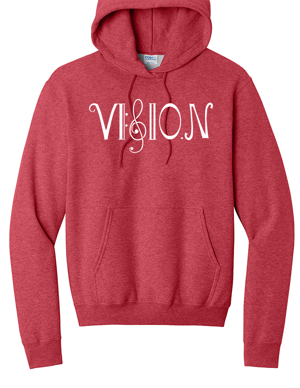 Heather Red Vision Fleece Hoodie