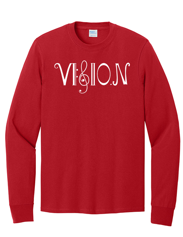 Red Vision Long Sleeve Basic Cotton Tee