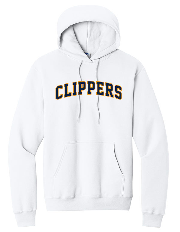 White Port & Company® Core Fleece Pullover Hooded Sweatshirt