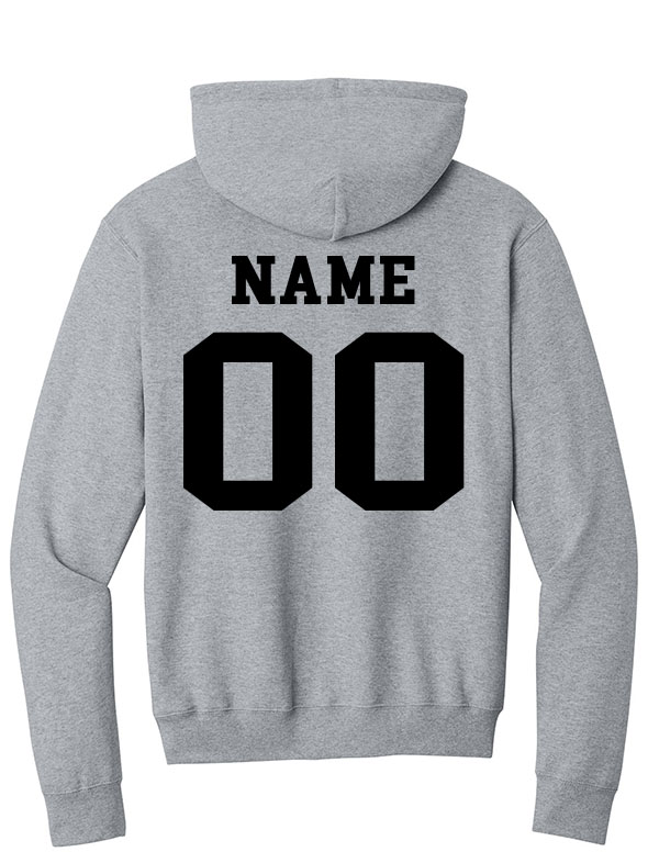 Athletic Heather New London Football Hooded Sweatshirt 2