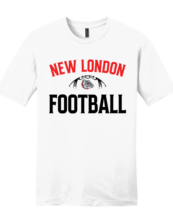 White New London Football Soft Cotton Tee