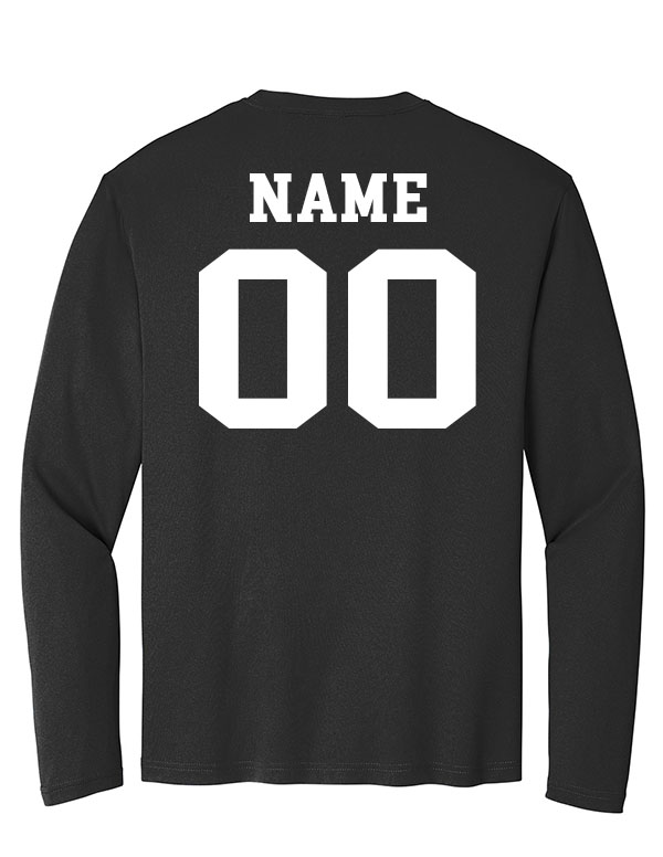 Black New London Bulldogs Dri-Fit Long Sleeve 2