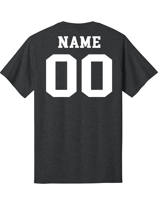 Black Heather New London Football Field Core Cotton Tee 2