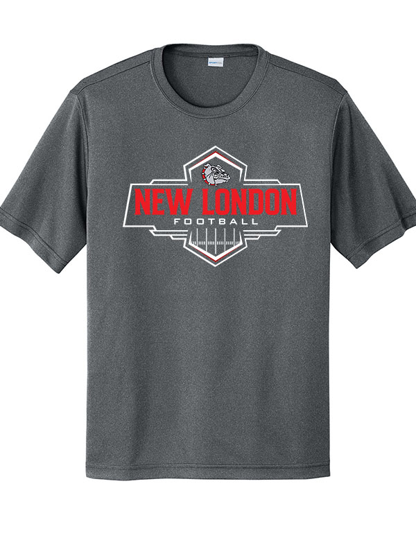 Iron Grey New London Football Field Dri-Fit Tee