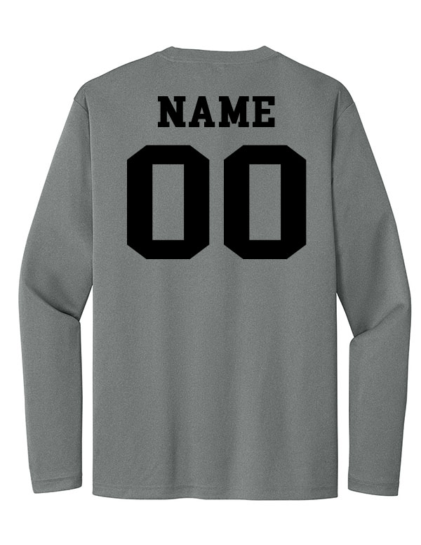 Iron Grey Heather New London Football Dri-Fit Long Sleeve 2