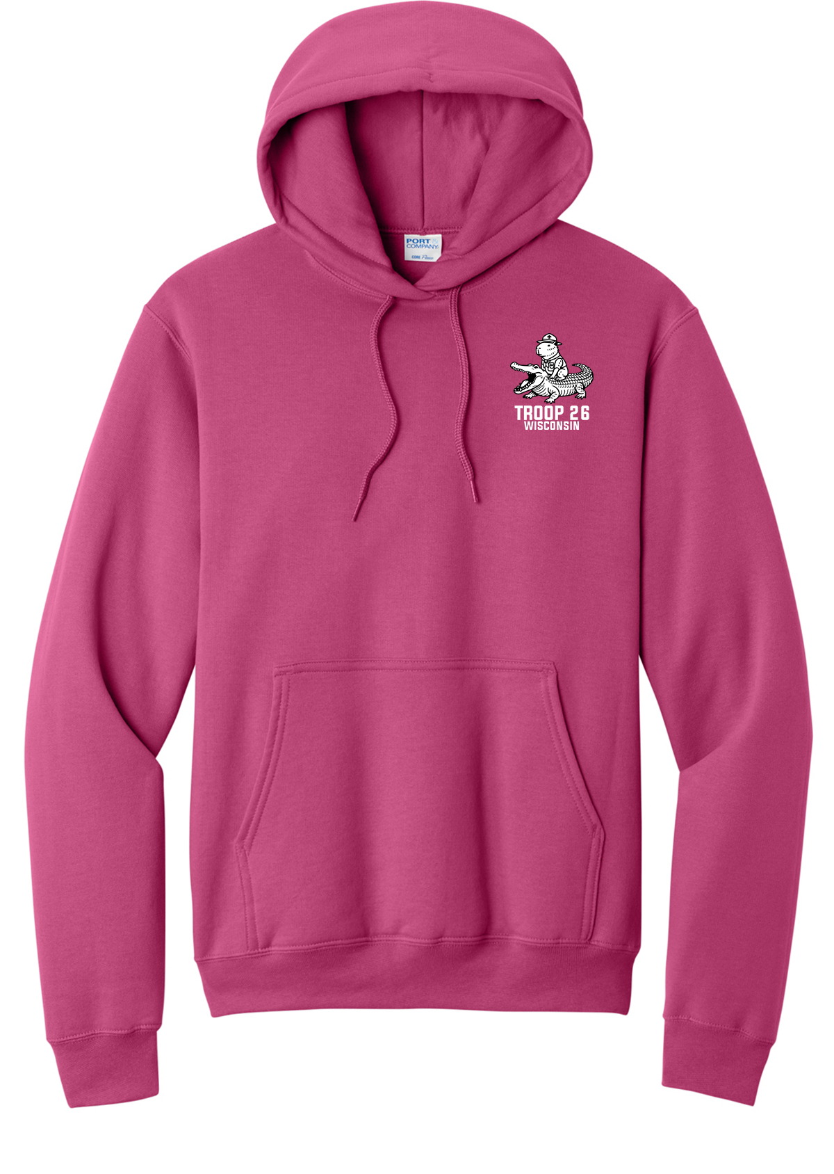 Sangria Hoodie - Capybara Left Chest + Circle Back