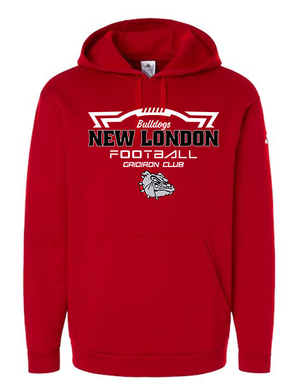 Team Power Red New London Gridiron Club Adidas Sweatshirt