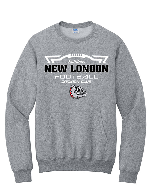 Athletic Heather New London Gridiron Club Pocket Crewneck