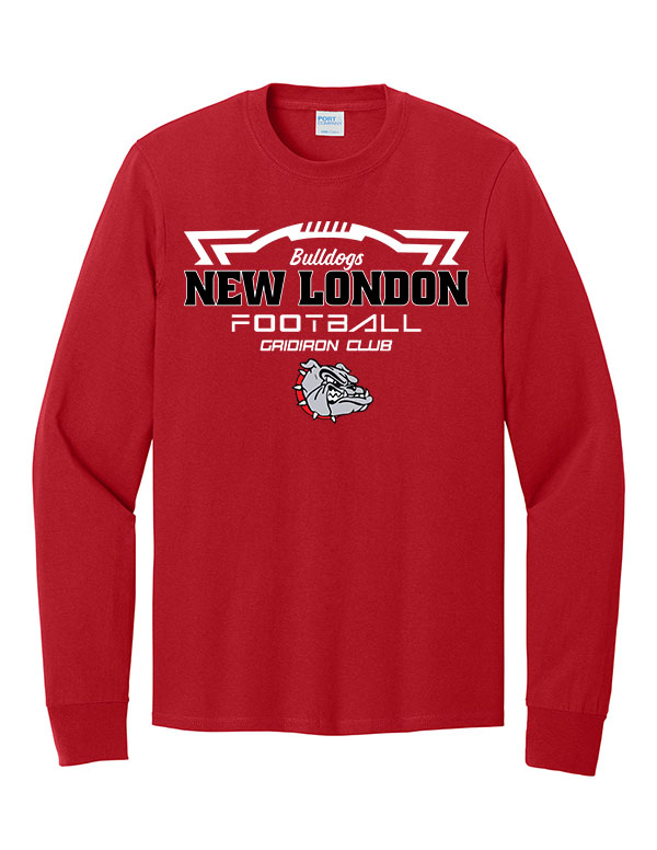Red New London Gridiron Club Cotton Long Sleeve