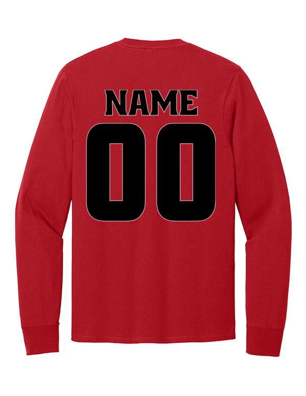 Red New London Gridiron Club Cotton Long Sleeve 2