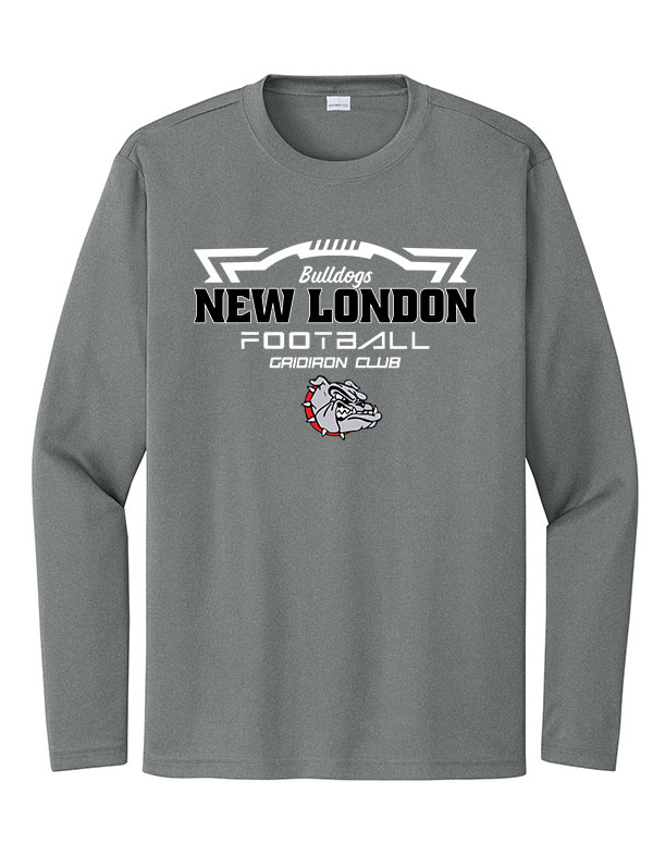 Iron Grey Heather New London Gridiron Club Dri-Fit Long Sleeve