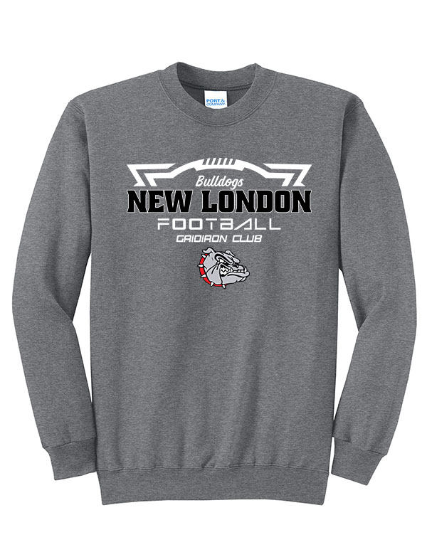 Graphite Heather New London Gridiron Club Crewneck 