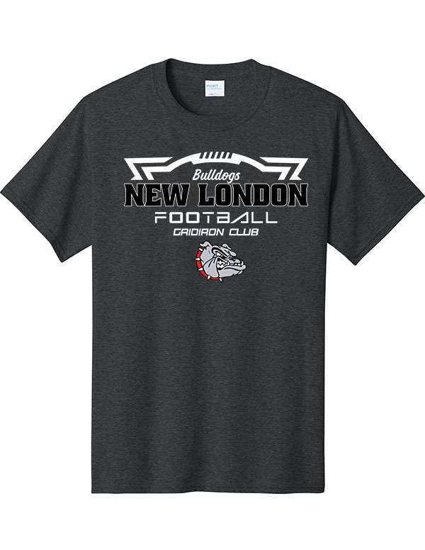 Black Heather New London Gridiron Club Core T-Shirt