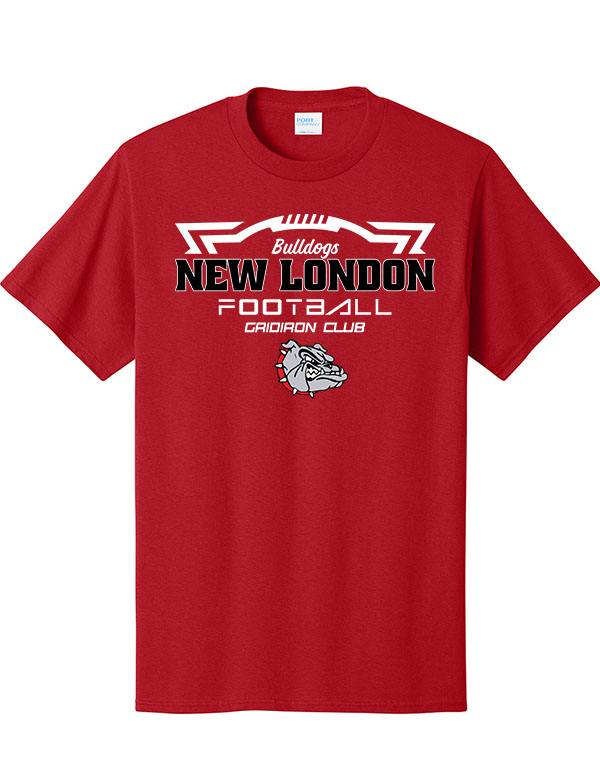 Red New London Gridiron Club Core T-Shirt