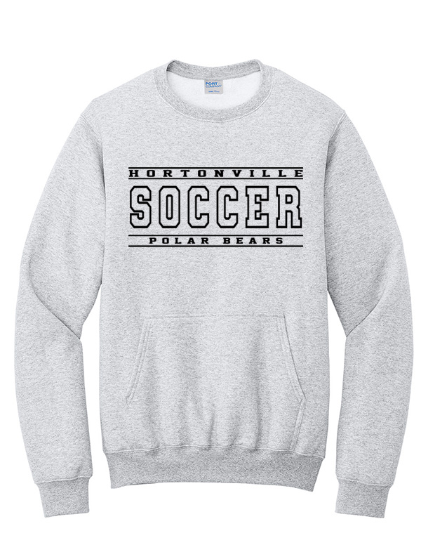 Ash Hortonville Soccer Basic Pocket Crewneck