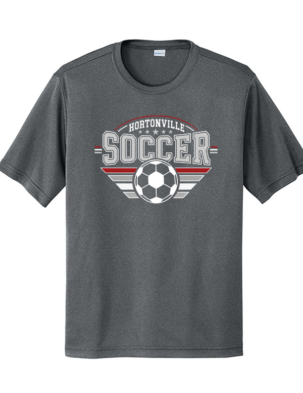 Iron Grey Hortonville Soccer Championship Dri-Fit Tee
