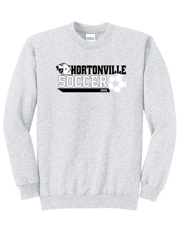Ash Hortonville Soccer Polar Bear Crewneck