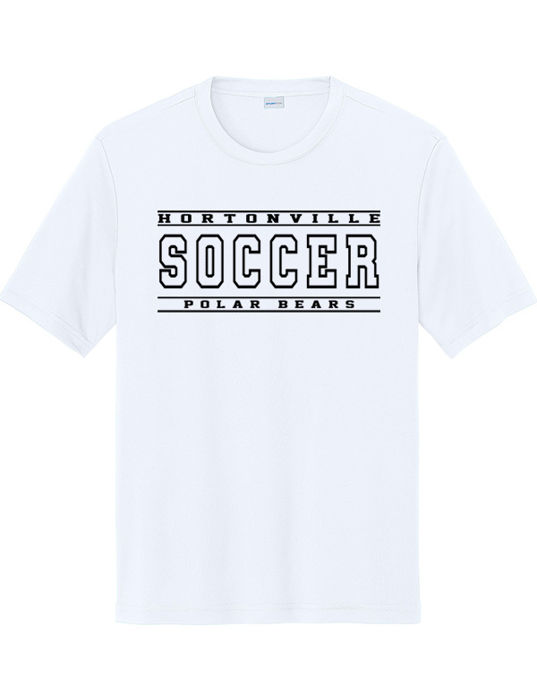 White Hortonville Soccer Basic Dri-Fit Tee
