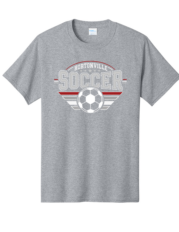 Athletic Heather Hortonville Soccer Championship Core Tee