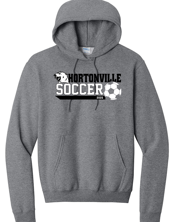 Graphite Heather Hortonville Soccer Polar Bear Sweatshirt