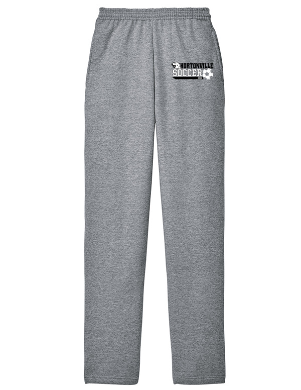 Athletic Heather Hortonville Soccer Polar Bear Fleece Sweatpants