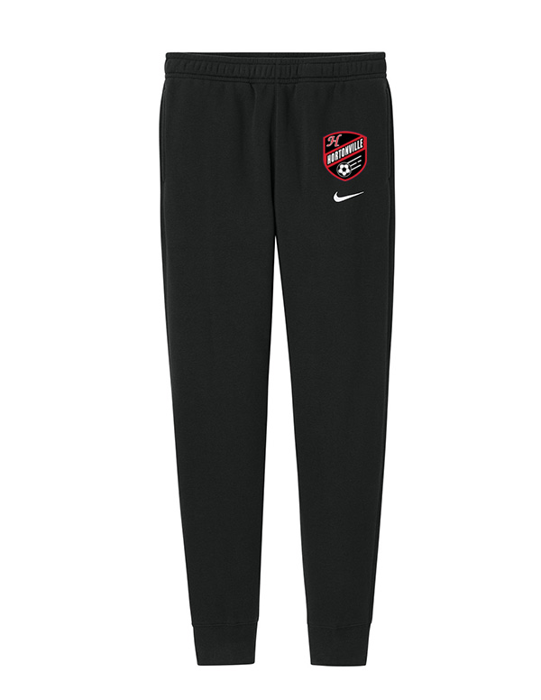 Black Hortonville Soccer Crest Nike Fleece Jogger