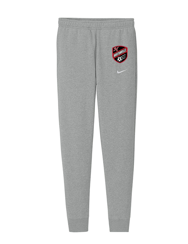 Dark Grey Heather Hortonville Soccer Crest Nike Fleece Jogger