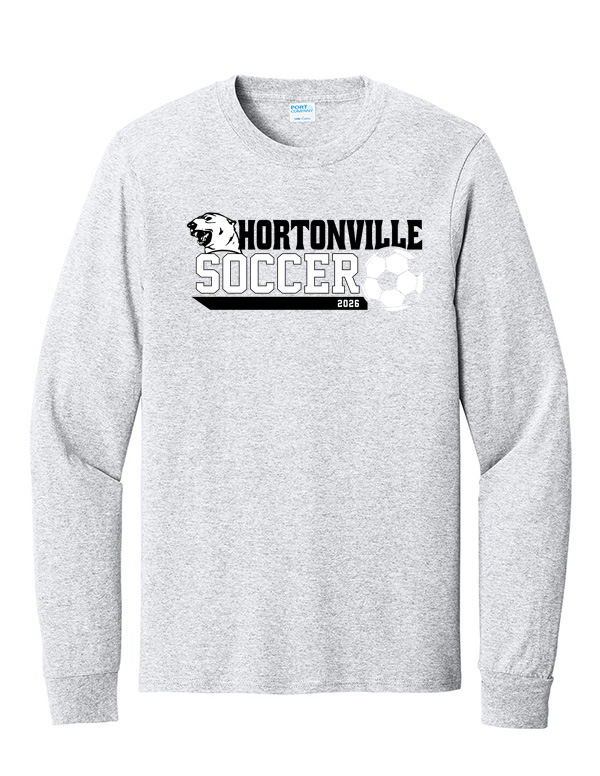 Ash Hortonville Soccer Polar Bear Cotton Long Sleeve