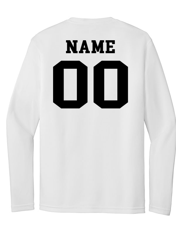 White  Hortonville Soccer Basic Dri-Fit Long Sleeve 2