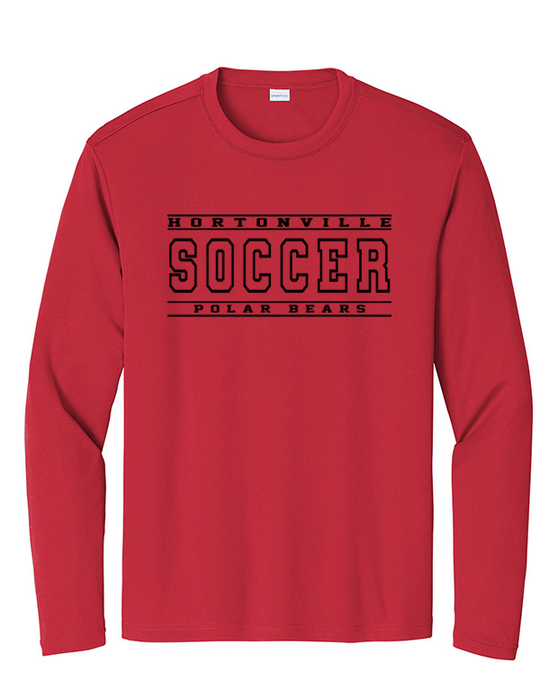 True Red Hortonville Soccer Basic Dri-Fit Long Sleeve