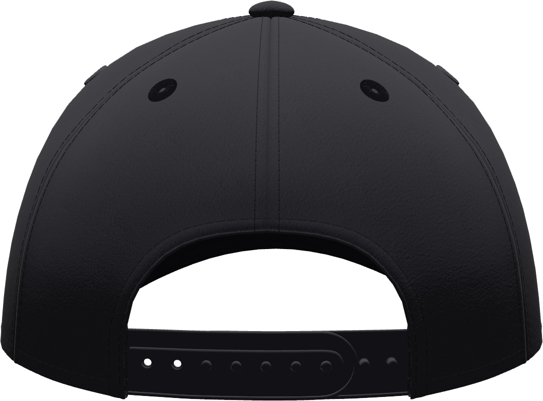 Black Hybrid Snapback Dad Cap 3