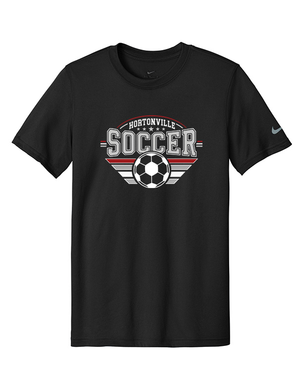 Black Hortonville Soccer Championship Nike Tee