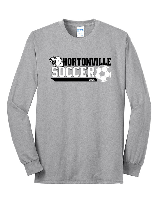 Ash Hortonville Soccer Polar Bear Core Blend Long Sleeve