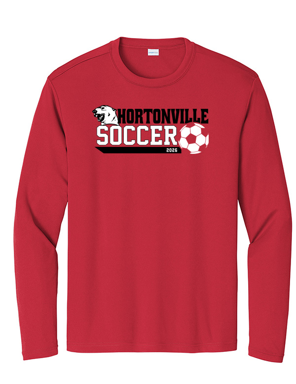 True Red Hortonville Soccer Polar Bear Dri-Fit Long Sleeve