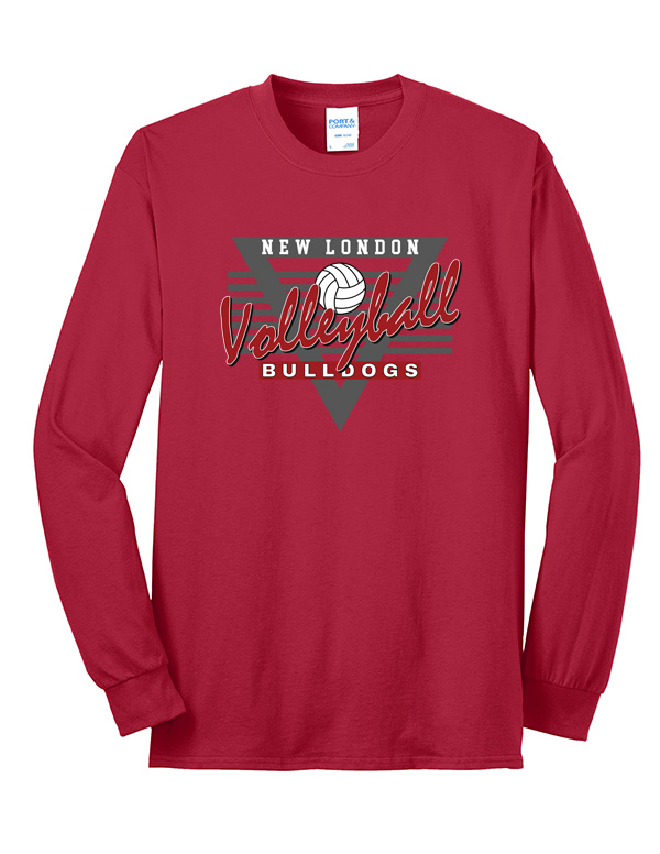Red Retro Core Blend Long Sleeve