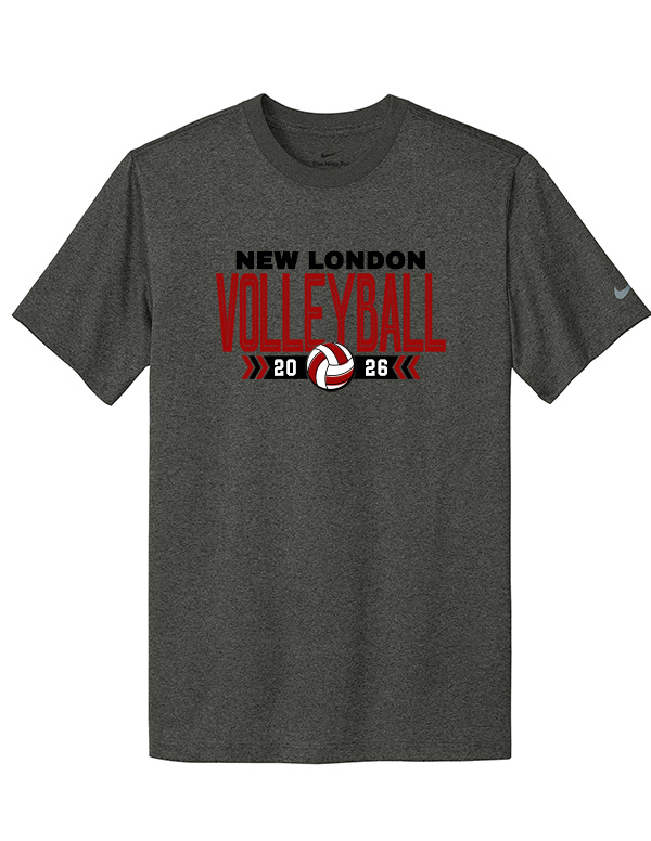 Dark Smoke Heather NL Volleyball Nike Tee