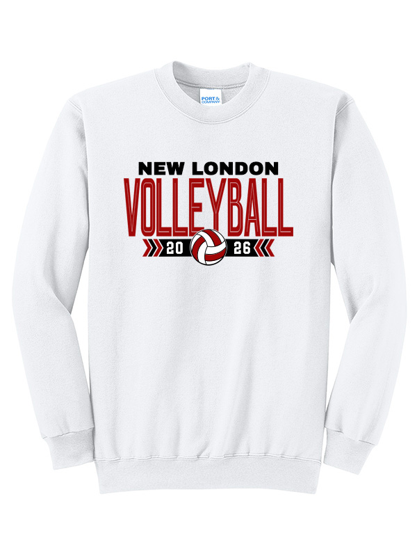 White NL Volleyball Crewneck