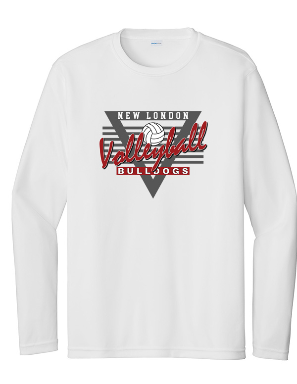 White  Retro Dri-Fit Long Sleeve