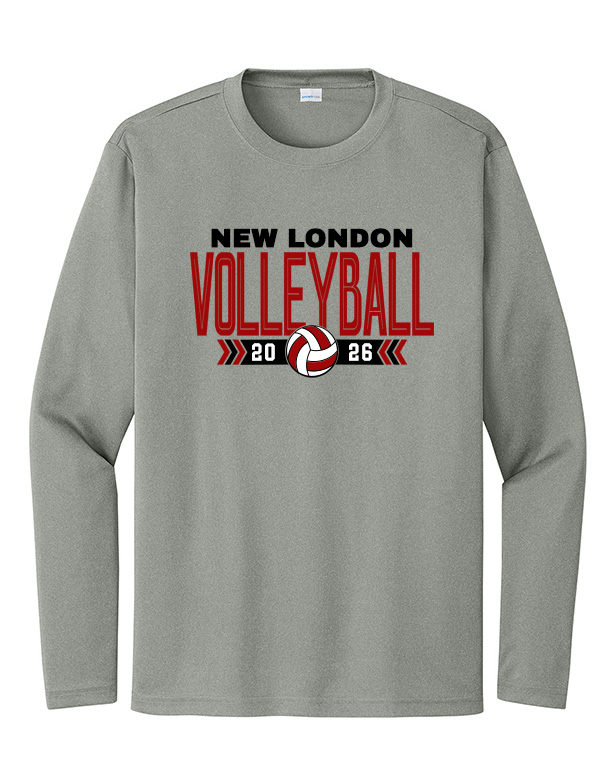 Grey Concrete Heather NL Volleyball Dri-Fit Long Sleeve