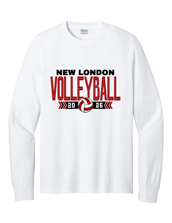 White NL Volleyball Cotton Long Sleeve