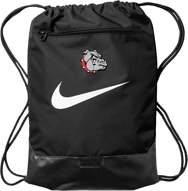 Black Nike Bulldog Drawstring Bag