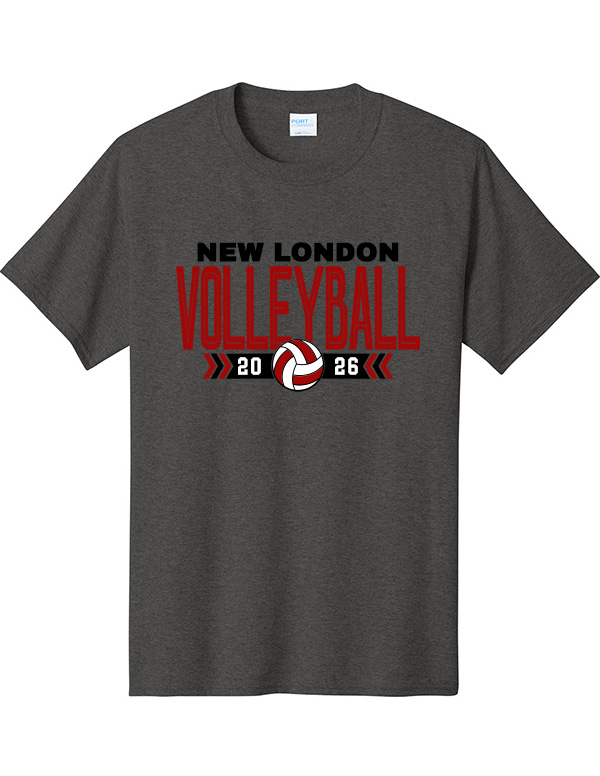 Dark Heather Grey NL Volleyball Core Tee