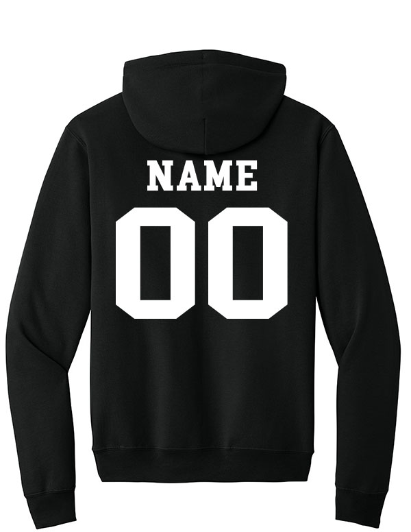 Jet Black Retro Sweatshirt 2