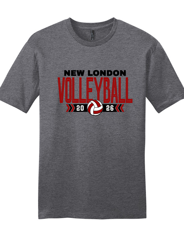 Heathered Charcoal NL Volleyball SoftStyle Tee
