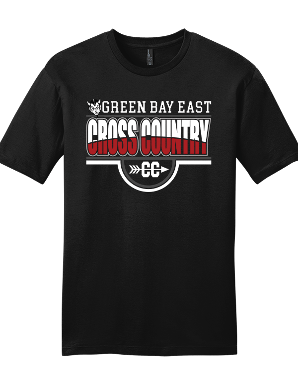 Black Cross Country SoftStyle Tee