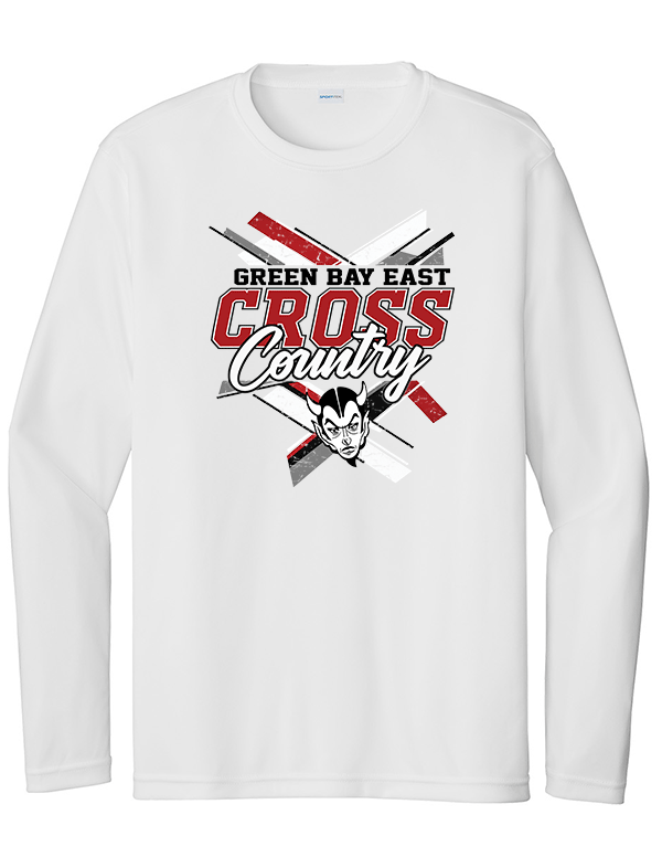 White  GB East XC Dri-Fit Long Sleeve