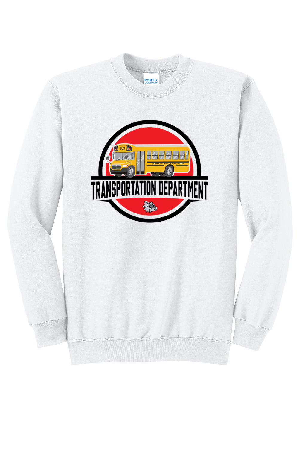 White Transportation Crewneck